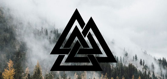 Три треугольника - символ валькнут 